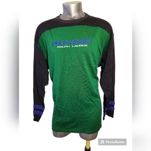 Polo sport ralph lauren multicolor embroidered letters man large stadium crew
